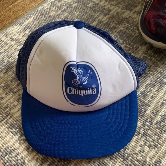 Accessories Vintage Mens Chiquita Banana Hat Blue Poshmark